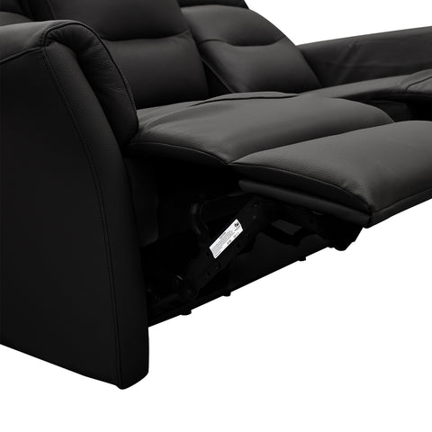 Sala Lugano - Sofa y Love Seat - Piel Negra