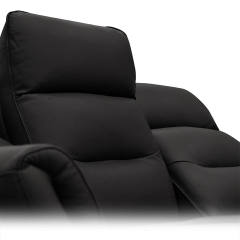 Sala Lugano - Sofa y Love Seat - Piel Negra