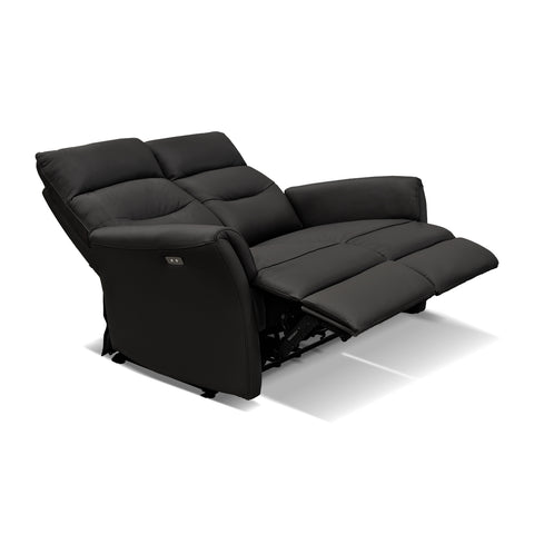 Sala Lugano - Sofa y Love Seat - Piel Negra