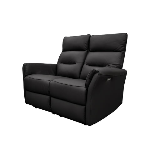 Sala Lugano - Sofa y Love Seat - Piel Negra