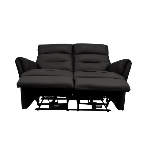 Sala Lugano - Sofa y Love Seat - Piel Negra
