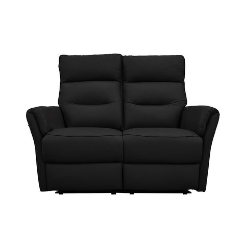 Sala Lugano - Sofa y Love Seat - Piel Negra