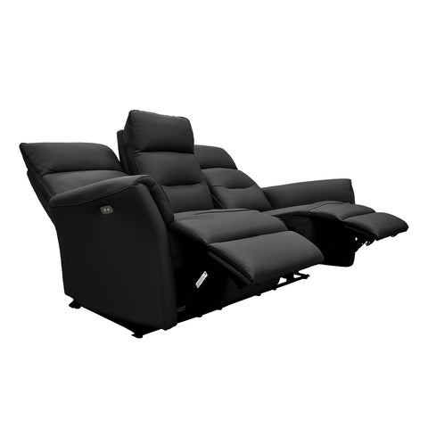 Sala Lugano - Sofa y Love Seat - Piel Negra