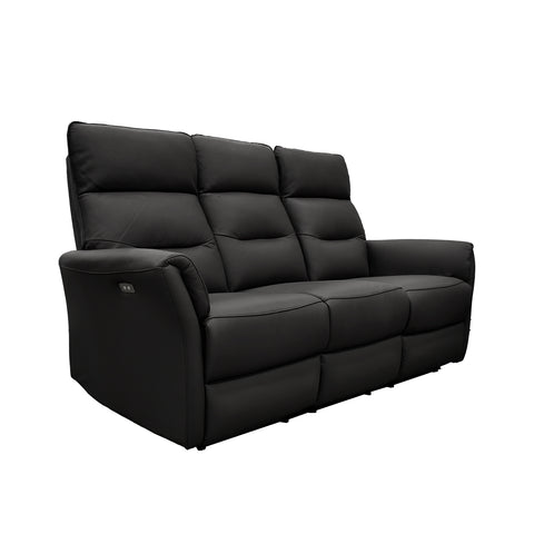 Sala Lugano - Sofa y Love Seat - Piel Negra