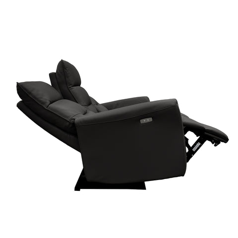 Sala Lugano - Sofa y Love Seat - Piel Negra