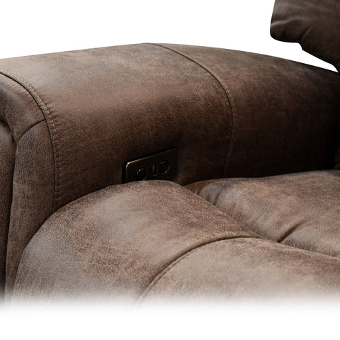 Sala Modular Reclinable Eléctrica Lusso - Texas Slate