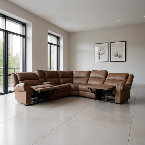 Sala Modular Reclinable Eléctrica Lusso - Texas Slate