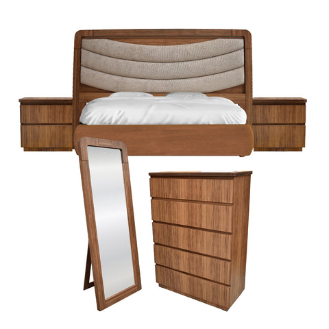 Recámara Lyra 5 pzas - Walnut