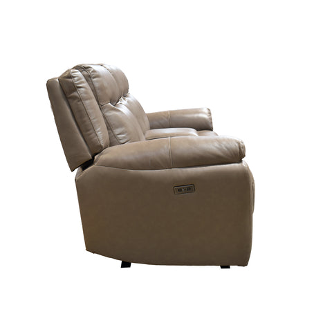 Sala Madrid Reclinable - Sofa - Love Seat C/Consola - Piel Beige