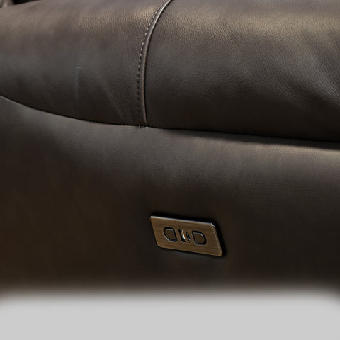 Sala Madrid Reclinable - Sofa - Love Seat C/Consola - Piel Beige
