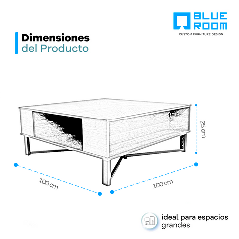 Mesa de Centro Mallory - Nogal