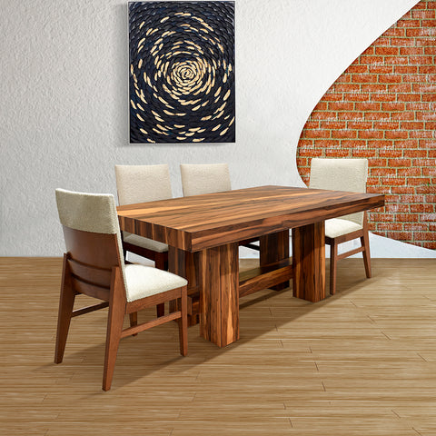 Comedor Merlot - 6 Sillas Viena Taupe