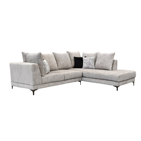 Sala Esquinera  Nahomi Chaise Derecho - Hendrix Silver