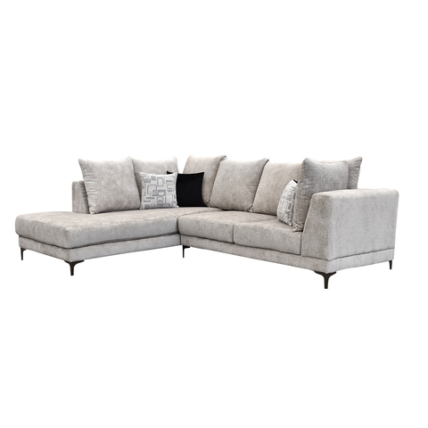 Sala Esquinera Nahomi Chaise Izquierdo - Hendrix Silver