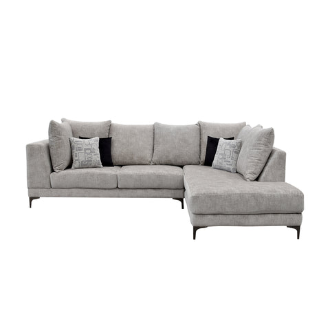Sala Esquinera  Nahomi Chaise Derecho - Hendrix Silver