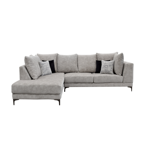 Sala Esquinera Nahomi Chaise Izquierdo - Hendrix Silver