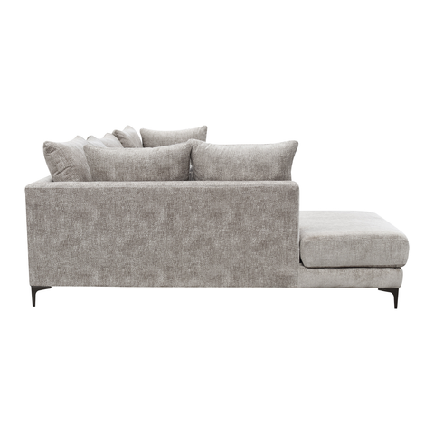 Sala Esquinera Nahomi Chaise Izquierdo - Hendrix Silver