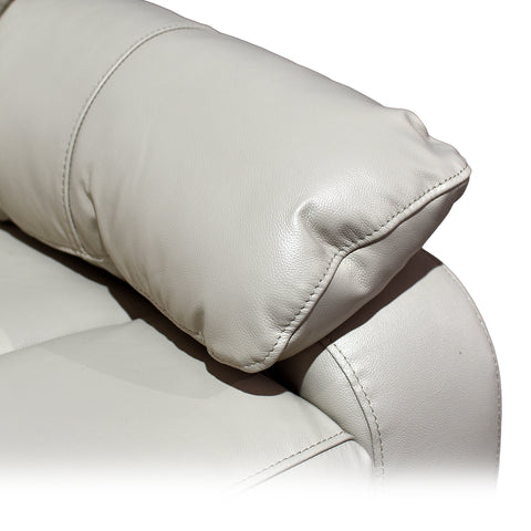 Sala Nantes - Sofá y Love Seat - Piel Madras Alabaster