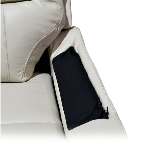 Sala Nantes - Sofá y Love Seat - Piel Madras Alabaster