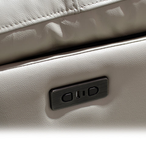 Sala Nantes - Sofá y Love Seat - Piel Madras Alabaster