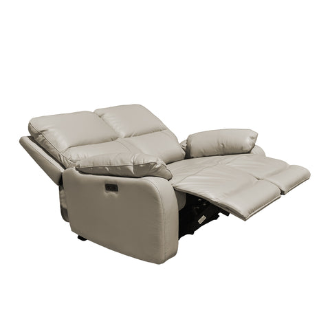 Sala Nantes - Sofá y Love Seat - Piel Madras Alabaster