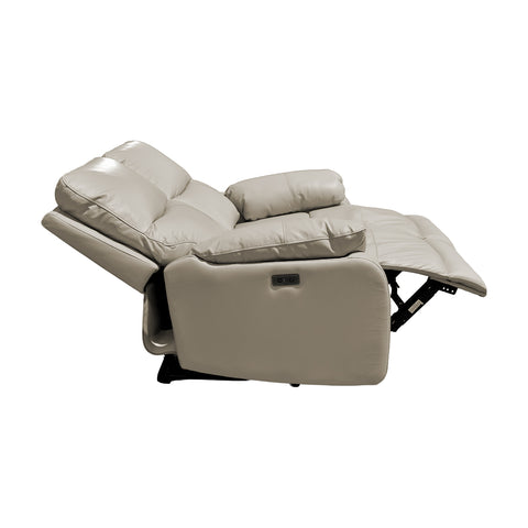 Sala Nantes - Sofá y Love Seat - Piel Madras Alabaster