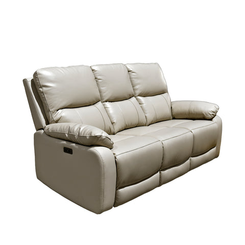 Sala Nantes - Sofá y Love Seat - Piel Madras Alabaster