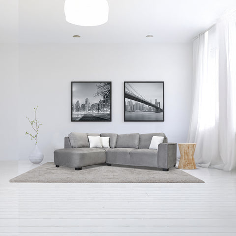 Sala esquinera Nina Chaise Izquierdo - Flip Flop Silver