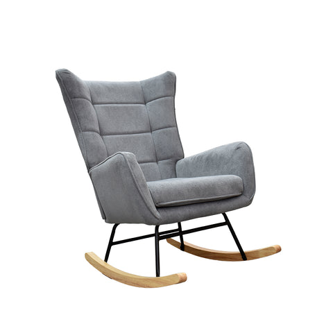 Sillón Mecedora Nuuk - Gris Claro