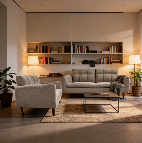 Sala Olmos - Sofa y Love Seat - Girona Capucchino