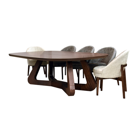 Comedor Paris - 10 sillas -4 Beige - 6 Gris