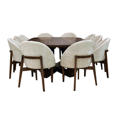 Comedor Paris - 10 sillas - Beige