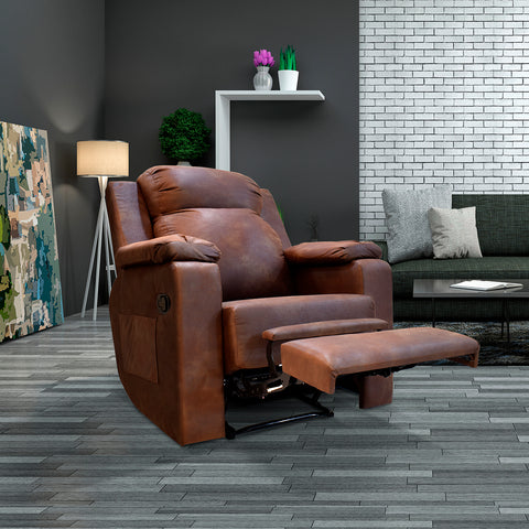 Sillón Reclinable Pilsen - Búfalo acero