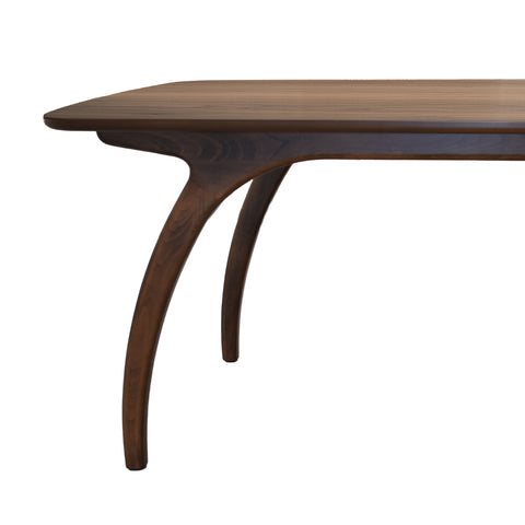 Comedor Elegante Porada - 8 Personas Silla Tela Beige - Chapa de Nogal