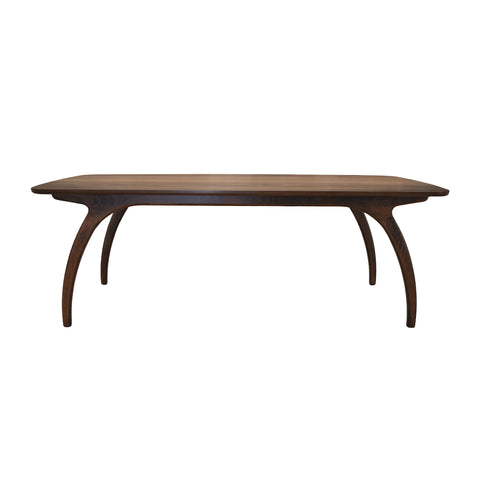 Comedor Elegante Porada - 8 Personas Silla Tela Beige - Chapa de Nogal