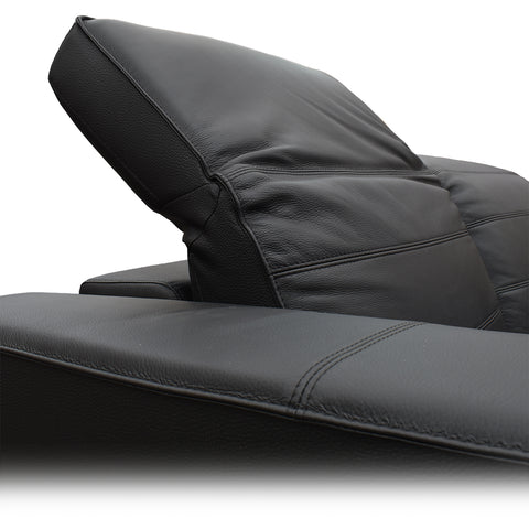 Sala Provenza - Sofá y Love Seat - Tacto Piel Negro