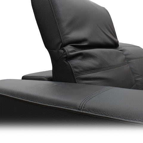 Sala Provenza - Sofá y Love Seat - Tacto Piel Negro