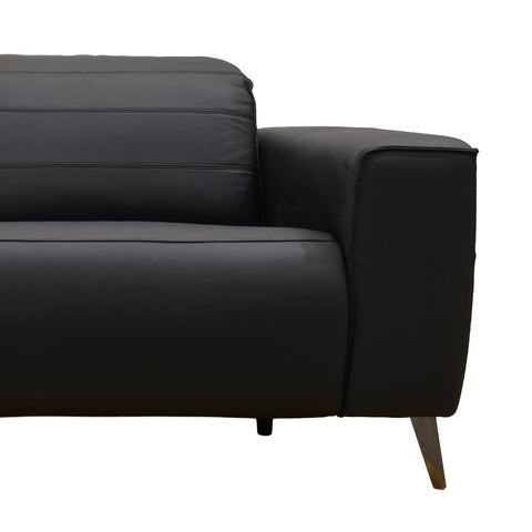 Sala Provenza - Sofá y Love Seat - Tacto Piel Negro