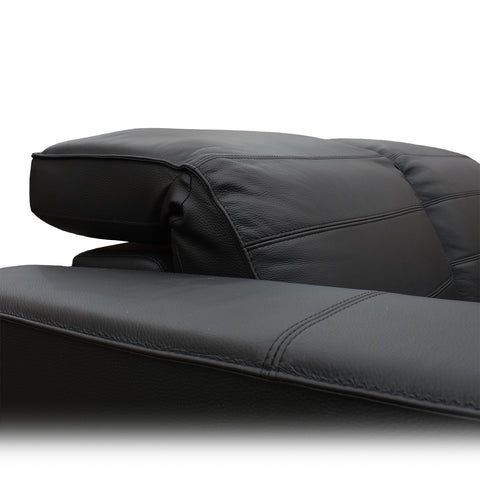 Sala Provenza - Sofá y Love Seat - Tacto Piel Negro