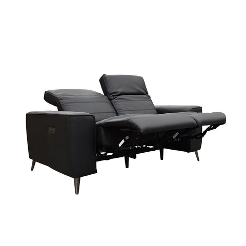 Sala Provenza - Sofá y Love Seat - Tacto Piel Negro
