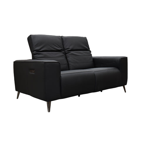 Sala Provenza - Sofá y Love Seat - Tacto Piel Negro