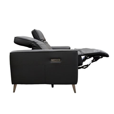 Sala Provenza - Sofá y Love Seat - Tacto Piel Negro
