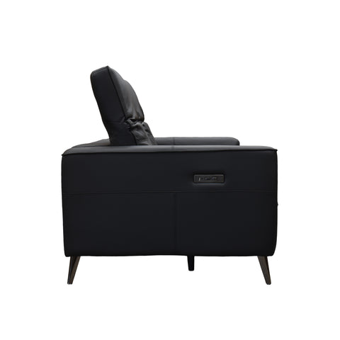 Sala Provenza - Sofá y Love Seat - Tacto Piel Negro