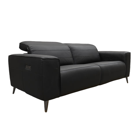 Sala Provenza - Sofá y Love Seat - Tacto Piel Negro