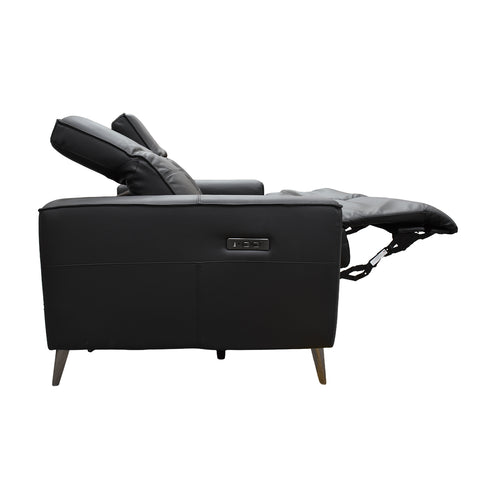 Sala Provenza - Sofá y Love Seat - Tacto Piel Negro