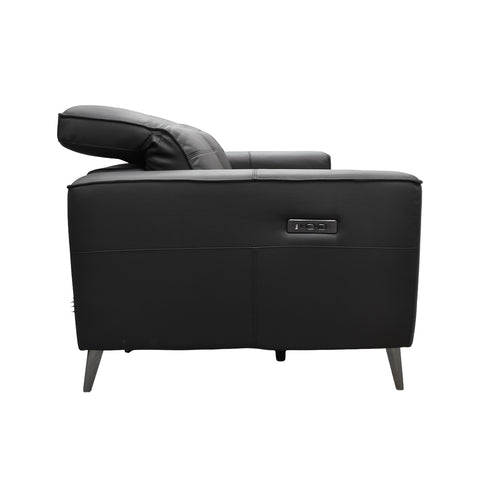Sala Provenza - Sofá y Love Seat - Tacto Piel Negro