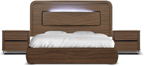 Recamara Maroon KS - Nogal