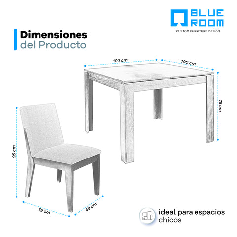 Comedor Rubí 4 Sillas