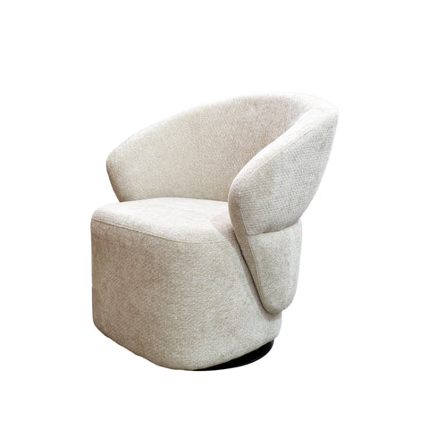 Sillón Giratorio Salerno - Tela Champagne