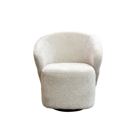 Sillón Giratorio Salerno - Tela Champagne